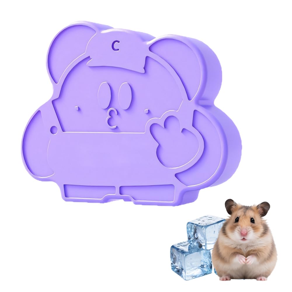 MiOYOOW Small Animals Cooling Case, Reusable Summer Cool Plate, Frozen Cooling Slab for Rabbit Hamster Rat Chinchilla Cage