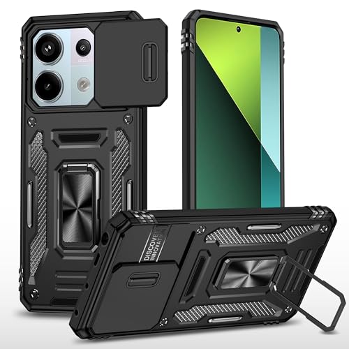 zivite Polycarbonate Slide Camera Cover for Poco X6 5G Black - Image 2