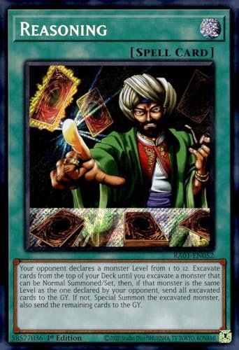 Reasoning (Secret Rare) RA01-EN052 - Secret Rare - 1ª edición