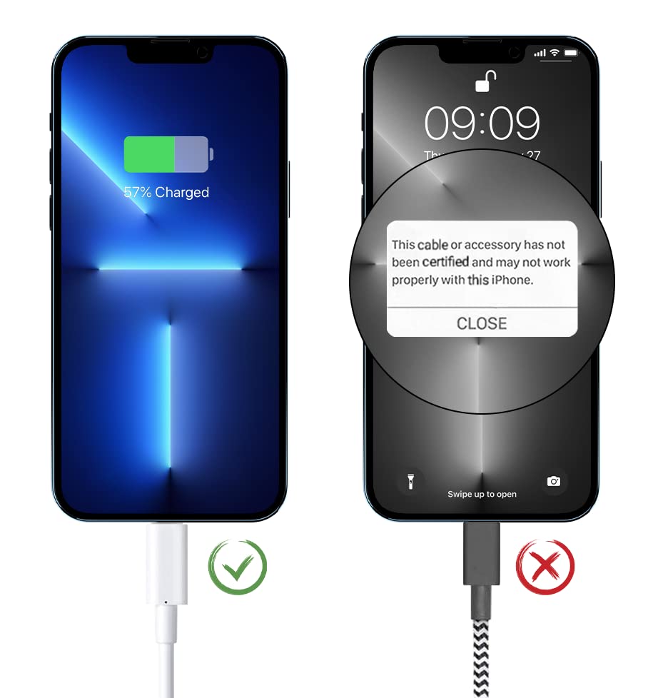 Image of Marchpower Lightning Cable 3FT, iPhone Cable 3FT MFi Certified, 3Pack iPhone Charging Cable Charger Cord for iPhone 14 Plus 13 12 11 Pro Max Mini XR Xs X 8Plus 7Plus 6S 6 5S iPad Pro Air iPod - White