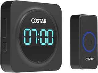 Costar Door Bell - Calling Bell Wireless with 24-Hour Time Display, Wireless Doorbell for Home, 1000ft Range Operating wit... Price In India