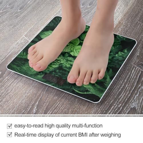 Báscula digital para baño con vidrio templado y pantalla LCD miniatura 5