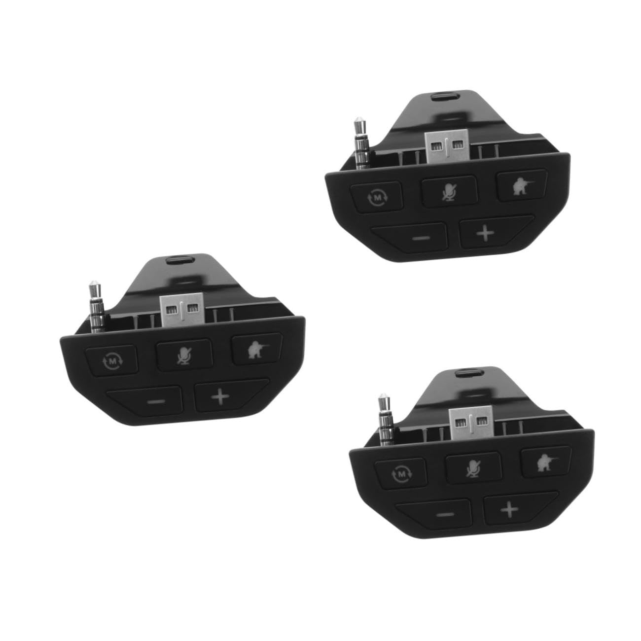 Mikikit 3pezzi Adattatore Cuffie Stereo Per One Compatibile Con Controller Microfono Incluso Design Compatto Per Gioco e Chat Audio Di Alta Qualità