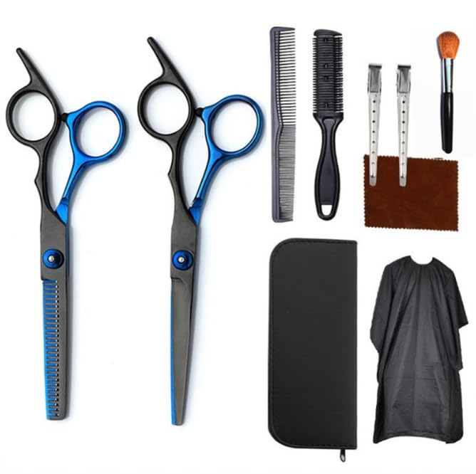 Reviews de Tijeras estetica - los más vendidos. 50 Tijeras de Peluquería Profesional,Juego de Tijeras de Pelo de Acero Inoxidable con Capa de Barbero y Peine, Tijeras para Cabello con Clip y Bolsa de Almacenamiento para Hogar,...