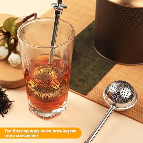 Miniatura 7 de 2 Pcs Bola Infusionadora De Té, Coladores Te De Bola Con Mango Telescópico, Pinzas Filtro Infusiones Acero Inoxidable, Colador Infusiones Para Tés Sueltos, Infusor De Té, Especias, Azúcar
