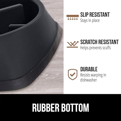 Miniatura 21 de GORILLA GRIP Cuencos para perros de alimentación lenta pendiente de patente, rompecabezas interactivo para perros y gatos, mantiene a las mascotas