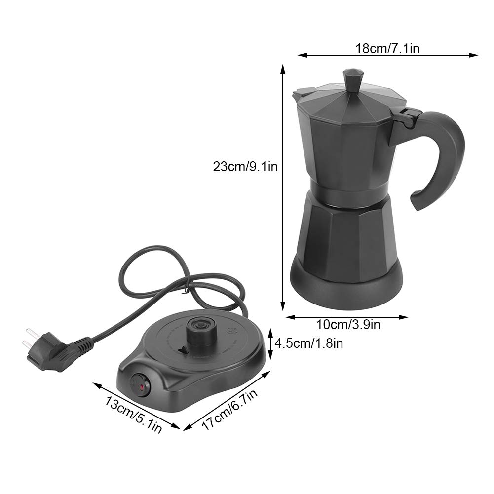 ZJchao Przenośny Elektryczny Zaparzacz do Kawy o Pojemności 300 Ml do Użytku Domowego i Biurowego, 50 Hz