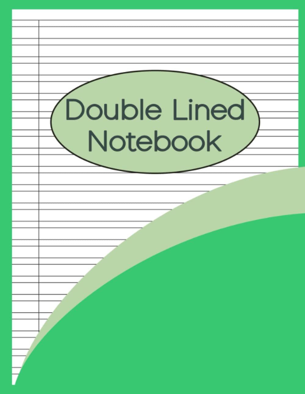 Double Lined Notebook: Handwriting Exercises Composition Paper