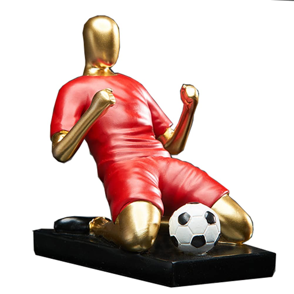 サッカー選手飾り Amazon.co.jp: 樹脂アート彫刻家の装飾サッカー選手モダンなシンプルな
