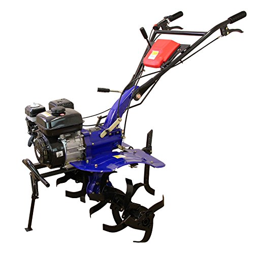 T-Mech 7HP Petrol Tiller, 90cm Wide Rotavator Cultivator Gasoline Power Tool, 4 Stroke 210cc