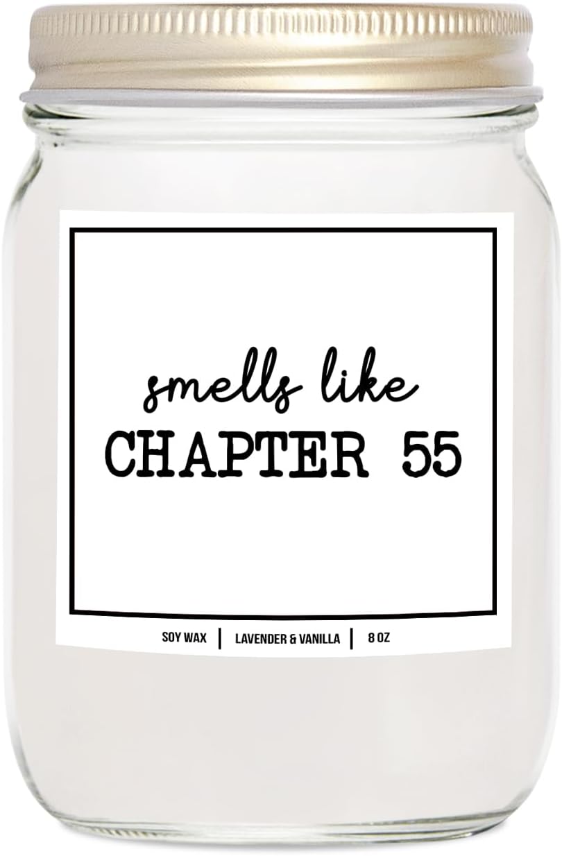 YouNique Designs Smells Like Chapter 55 Candle – Bookish Candles, Book Lovers Gifts, Book Themed Gifts for Book Lovers Women, Book Club Gifts Ideas, Reading Themed Gifts (Lavender & Vanilla) YouNique Designs Smells Like Chapter 55 Candle – Bookish Candles, Book Lovers Gifts, Book Themed Gifts for Book Lovers Women, Book Club Gifts Ideas, Reading Themed Gifts (Lavender & Vanilla)