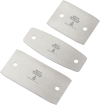 Straight & Curved Rigid Card Scraper 3-Piece Set, Smooth and Refine Flat Surfaces, Stiff Card Scrapers for Woodworking, USA Made