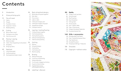 String Quilts: Sustainable Patchwork Projects Using Fabric Scraps