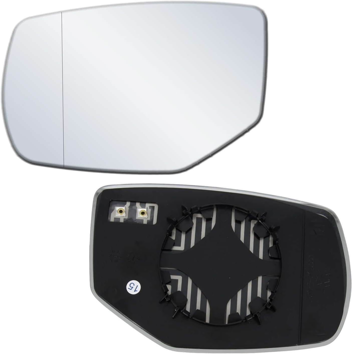 Driver Side Mirror Glass Replacement For 2013-2016 Honda Accord, 2014-2017 Accord Hybrid Sedan Left Door Mirrors Heated HO1324117 76253T2GA11
