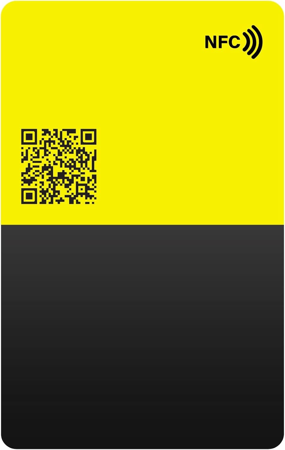 Metal Black Series NFC Digital Business Card Solar Yellow