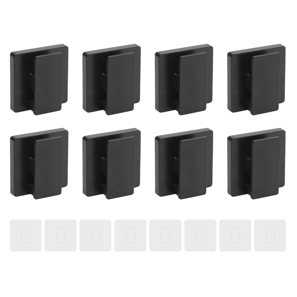 BDKMMS Self Adhesive Clips, 8Pcs Anti-Slip Towel Holder Non Drilling Towel Clip for Bathroom Kitchen Office Hotel
