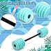 Soulchen Long Aquatic Exercise Dumbbells Foam Water Weights Dumbbell Aquatic Pool Barbells with High Density EVA Foam for Swim Water Aerobics Workouts Loss(Aqua,29.13 Inch)