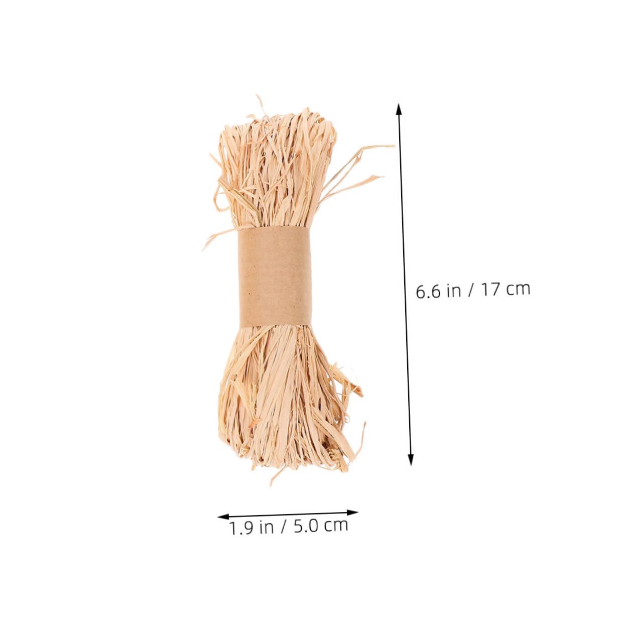 Cuerda de Rafia Natural Khaki para Manualidades, 5 Unidades