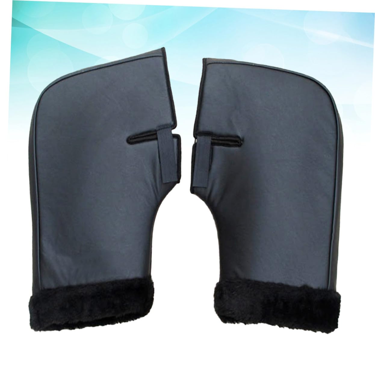 GALPADA Guantes de Ciclismo para Moto Unisex 1 Par en PU Negro