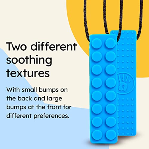 Image of Gafly BPA Free (3 Pack) Chew Necklaces for Sensory Kids Integration with Autism and ADHD - Large Chewy Necklace Sensory for Oral Motor, Simulation & Biting Needs - Durable Food Grade Chewing Necklace
