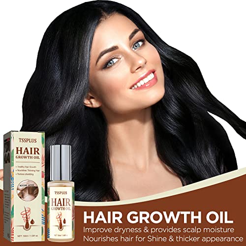 Tssplus Hair Growth Rapid, Hair Growth Serum,Hair Growth Oil, Hair Loss Treatments, Hair Oil For Dry Damaged Hair And Growth, Hair Loss Products For Thicker Longer Fuller Healthier Hair ,Biotin & Castor Oil & Rosemary Oil V1 (#01 Pack Of 1) #TOP7