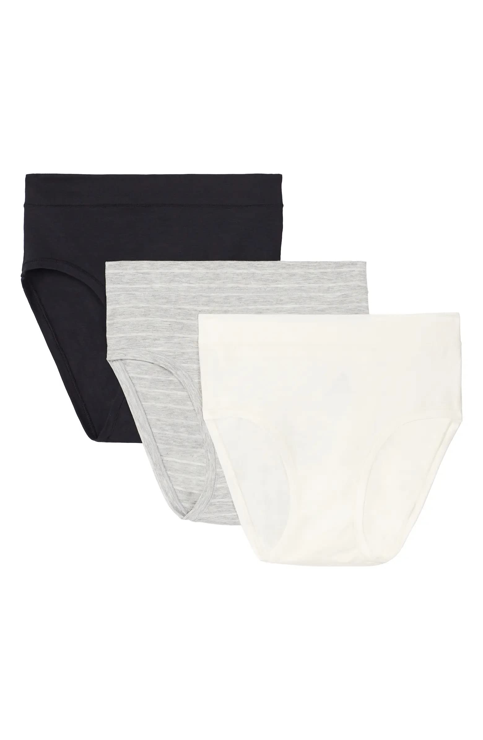 Cuddl DudsWomen's Underwear Soft and Breathable Comfy Brief Panties 3-Pack Multipack