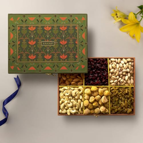 Image of ANAND Special Dry Fruit Gift Box for Diwali, Assorted Dryfruits Gift Hamper Pack (Travancore 450 grams, Dry Fruit Gift Box)