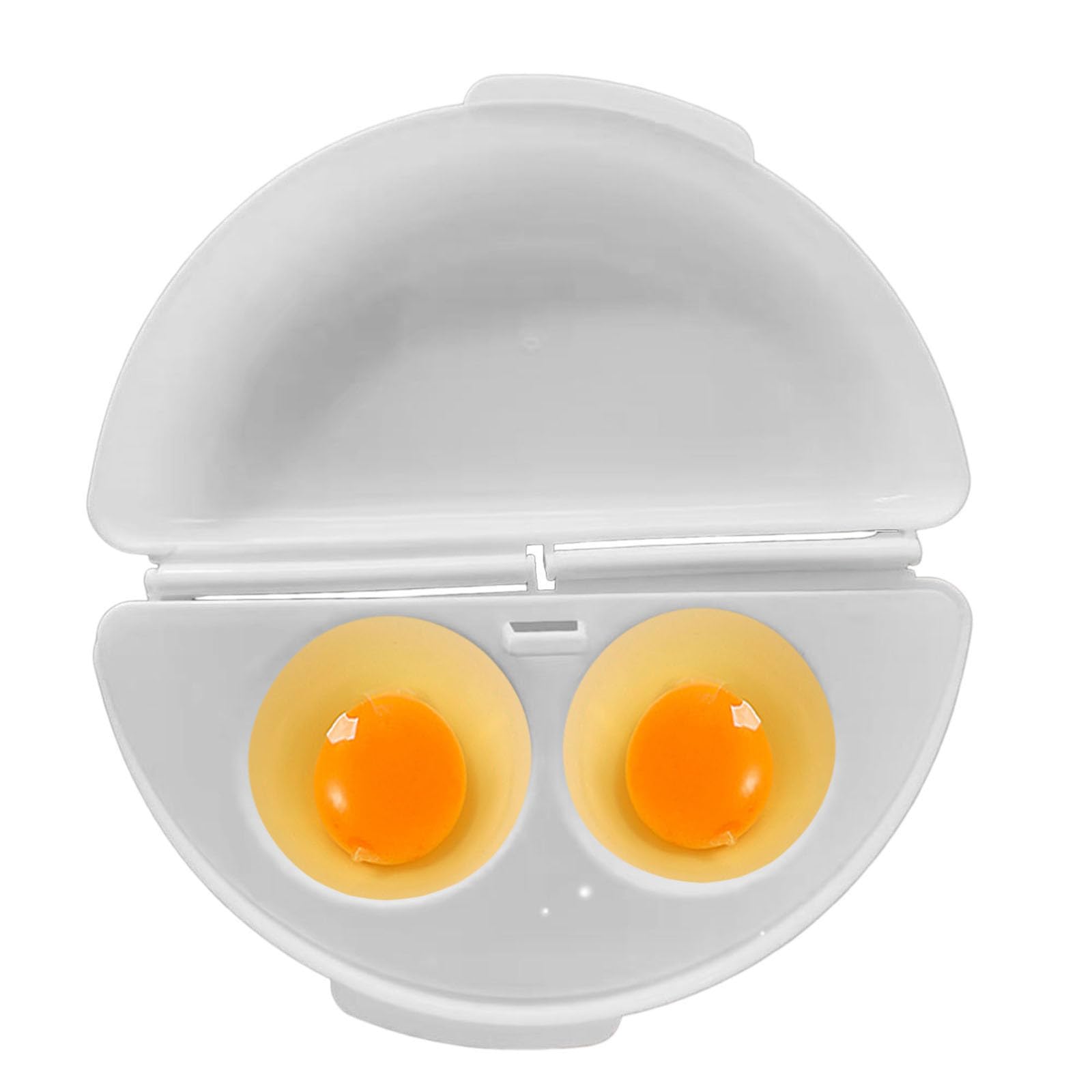 Microwave Omelette Maker, Double Egg Poacher With Folding Lid