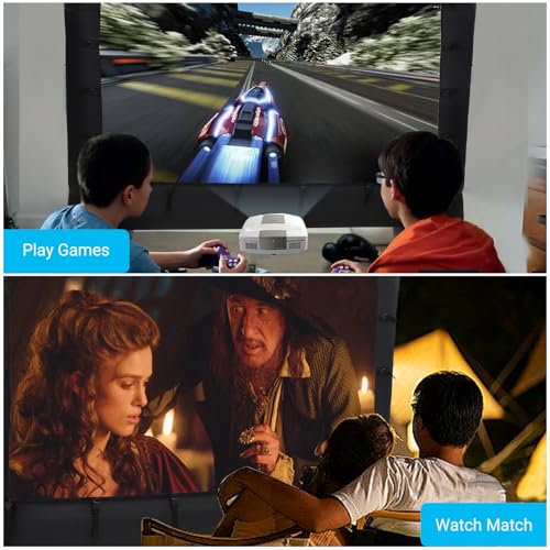 Hipicute 16Ft Inflatable Movie Projector Screen, Outdoor Movie Screen with Quiet Air Blower & Storage Bag, Supports Front/Rear Projection, Easy Setup, Ideal for Home Theater, Movie Nights by Hipicute - Used condition - Image 8