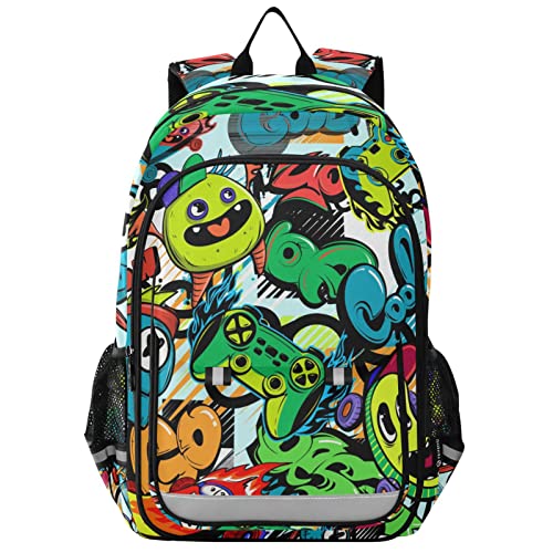Sac à dos d'école pour enfants coloré et créatif taille unique