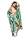 SweatyRocks Women's Flowy Kimono Cardigan Open Front Maxi Dress Green X-Small