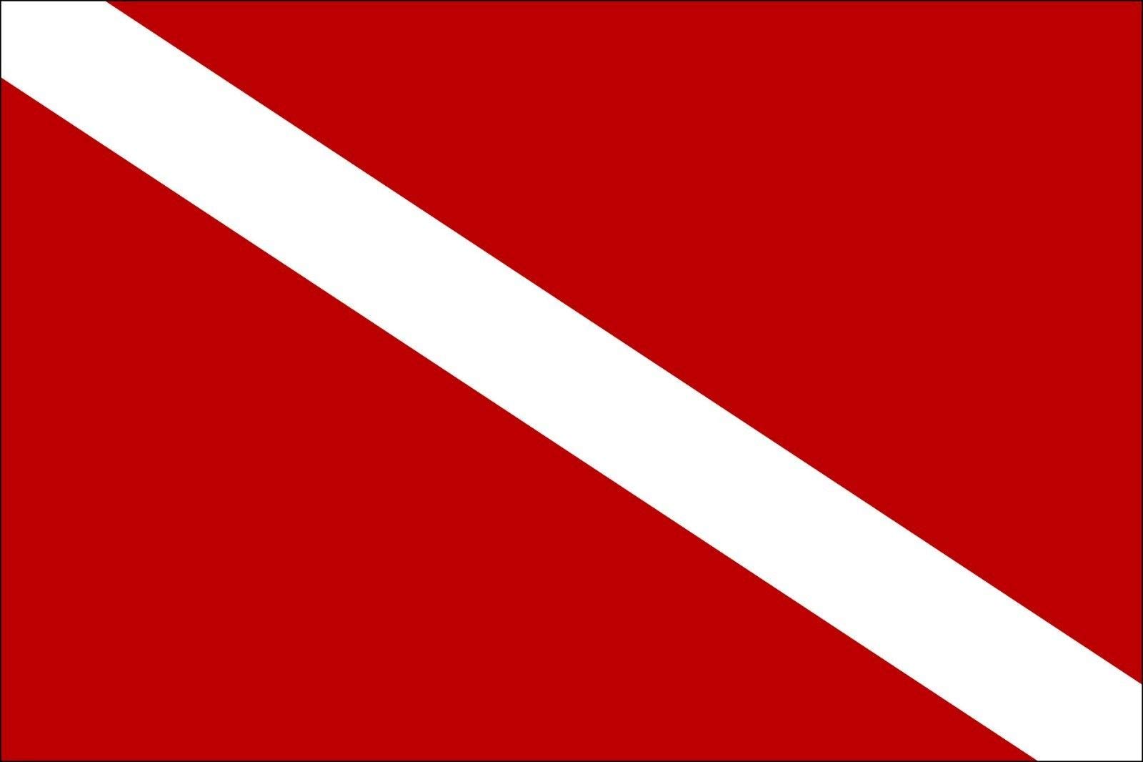 MAGNET 3x5 inch Scuba Dive Flag Sticker - decal diving fun tank diver down gear red sea Magnetic vinyl bumper sticker sticks to any metal fridge, car, signs