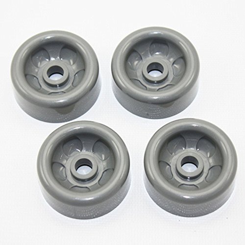 OEM GE Dishwasher Lower Rack Roller Wheel WD12X10136 (4-Pack)