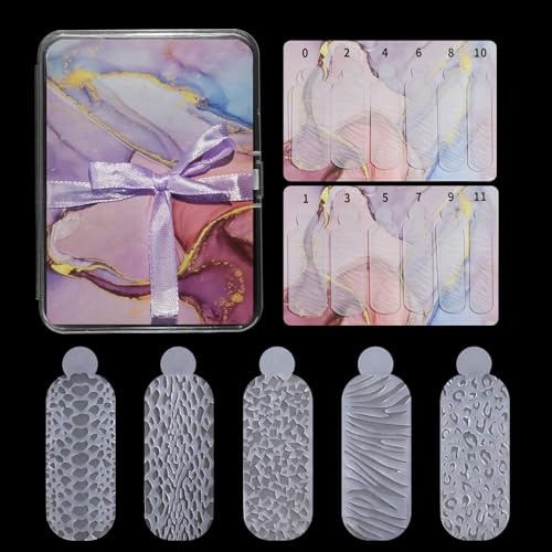 60x/Box Duals Forms Nails Touch Crystals Silicone Molds Forms Silicone Nails Forms For Creating Relief Design On Nails