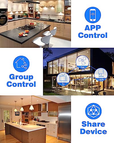Image of Avatar Controls Smart Plug WiFi Alexa Plugs, Avatar Controls Smart Home Mini Outlet 13A Wireless Timer Socket 4 Pack Compatible with Alexa (Echo and Echo Dot), Google Home, SmartThings, No Hub