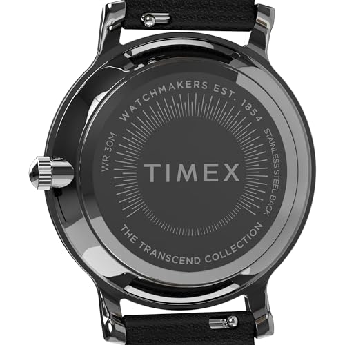 Timex Women's Transcend 34mm Watch - Black Strap Silver-Tone Dial Silver-Tone Case by Timex - Used condition - Image 4