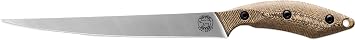 White River Knives Fillet Knife 8" Trailing Point CPM S35VN Stonewashed Blade Richlite Handle Maple/Black