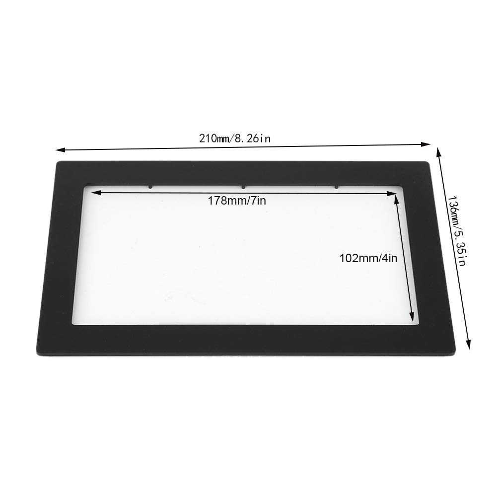 Car Dashboard Stereo Trim, 7 Inch 2 DIN Car Stereo Frame, Dash Mount Installation Trim Kit Frame for 307 2003-2008