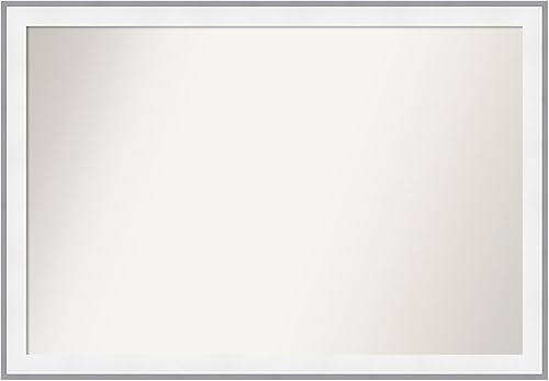 Miniatura 39 de Amanti Art Espejo de pared blanco de 30 x 42 pulgadas, espejo de baño rectangular blanco para decoración de pared de sala de estar, marco Parlor