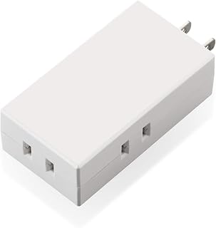 Elecom 宜丽客 T-TR06-2300WH 移动插座 3个口 白色