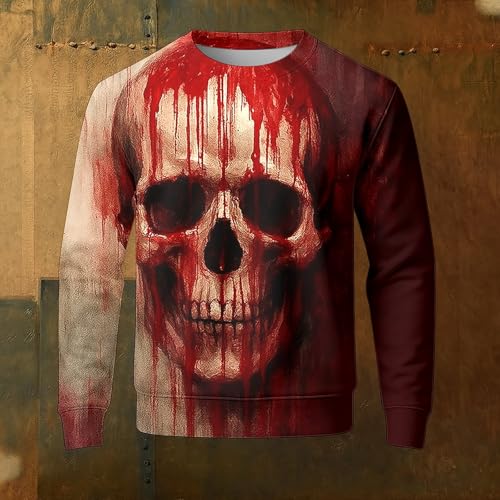 Sudadera de Halloween para hombre que soluciona tu disfraz con estilo ligero 3