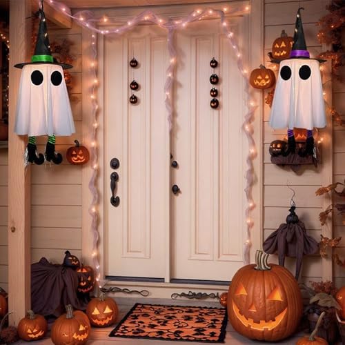 光るゴースト ３点セット ハロウィン パティオ デコレーション [3]
