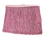 SEW TRENDS 5 Yards of 6" Long Chainette Fringe Thread Yarn Tassel Trim Braid Fringe for Crafts Sewin