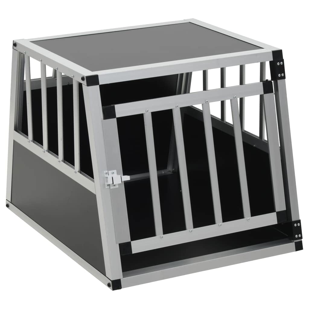 vidaXL Gabbia per cani, con porta singola, trasparente, adatta per il bagagliaio dell'auto, trasportino portatile per cuccioli