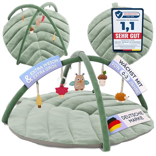 Valy&Oli® Spielbogen Baby Extra Weich mit Höhenverstellbaren Aufhängern