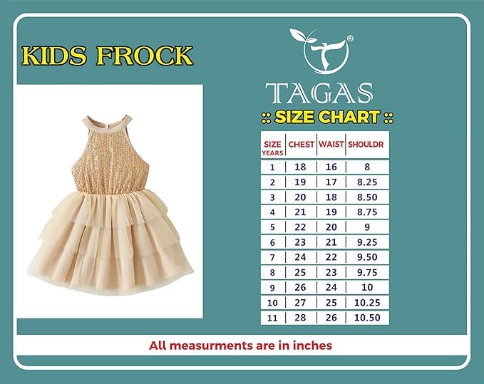 Image of TAGAS Dress for Girls II Baby Girl Dress||Frock for Girls|Casual wear for Kids Dresses||
