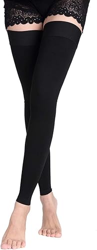 Calcetines de compresión hasta la cadera para hombres y mujeres, medias de compresión 20-30 mmHg.