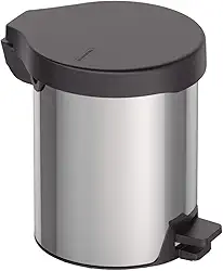 Lixeira com Pedal New Tramontina em aço inox com acabamento polido 5 L