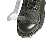 Fácil de instalar: basta con velcro alrededor de tu zapato y luego colocar el elástico detrás del talón.