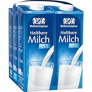 Weihenstephan Haltbare Milch 1,5% , 6er Pack (6 x 1 l)